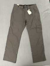 Prana Stretch Zion Pants II Relaxed Straight Fit Men  s Size 31x30 Dark Iron