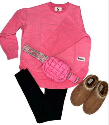 Simply Southern Quilted Puffer Puff Belt Bag Black Pink Mocha NEW
