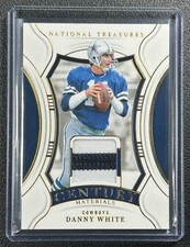 DANNY WHITE 2024 PANINI NATIONAL TREASURES CENTURY MATERIALS PATCH GOLD 9/49