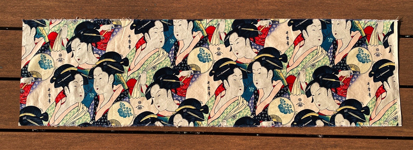 1990 Alexander Henry Japanese Geisha Sisters of the Golden Temple 1/3 ...