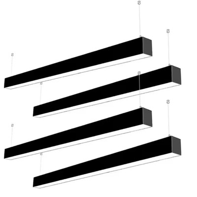 4 Ft. 50-Watt Integrated LED Dimmable Black up and Downpendant Shop Light for Of