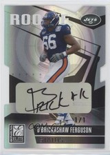 2006 Donruss Elite Rookie 1/1 D'Brickashaw Ferguson #132 Auto uk2