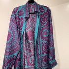 Gianni Versace Men’s Authentic Silk shirt size LARGE (Italy)- EXCELLENT!
