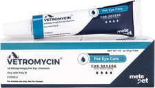 Vetromycin Pet Eye Ointment for Dogs and Cats 1/8 Oz /5Gr, 1 Tube - Gentle Daily