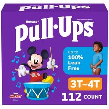 Pull-Ups Boys' Potty Training Pants, Size 3T-4T Training Underwear 32-40 lbs...
