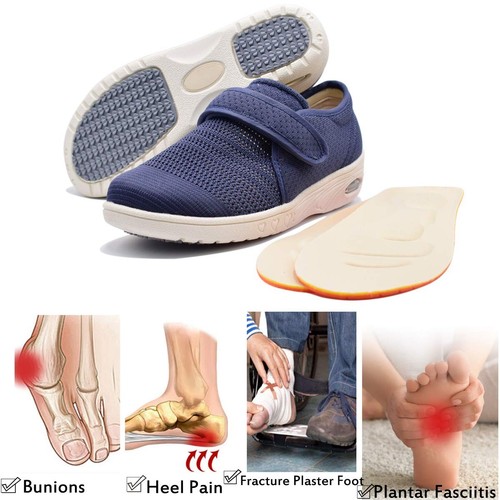 Extra Wide Walking Shoes for Women Adjustable Strap Arthritis Supportive Snea... - Picture 6 of 7