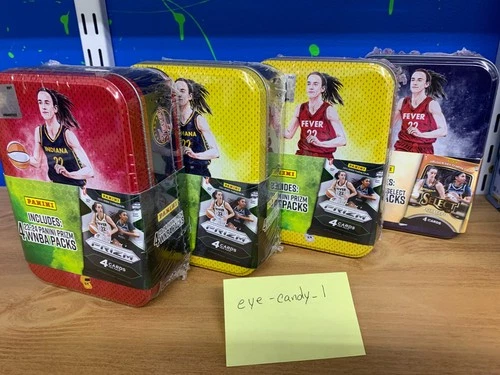 Caitlin Clark 2023-24 WNBA Select Tins Complete Set All 4 Colors Styles Blaster