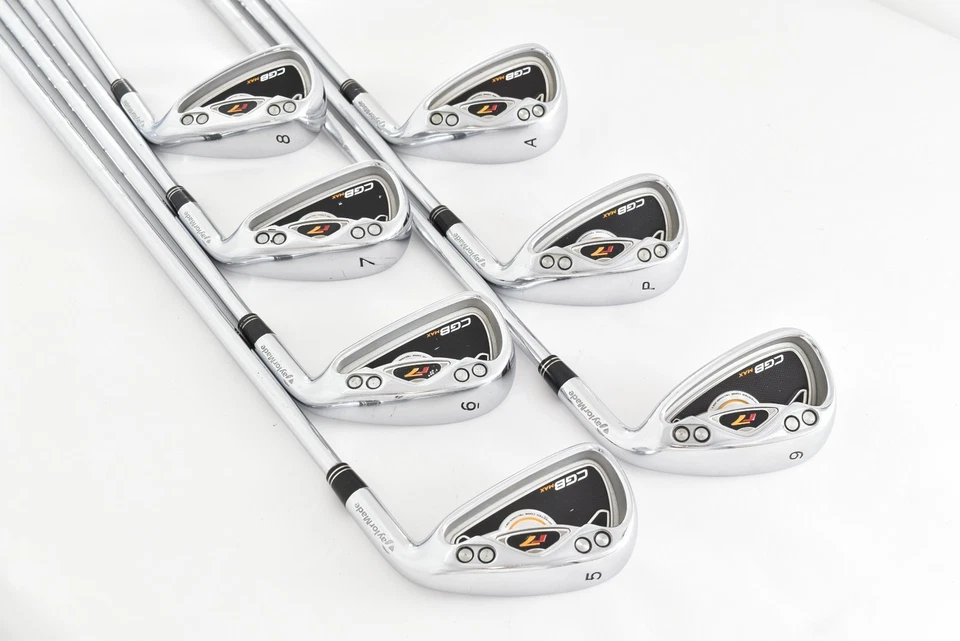 7pcs TaylorMade r7 CGB MAX Irons Set 5-6-7-8-9-P-A PW AW 950GH S RH Golf Clubs - Image 3 of 4