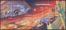 Australia 2000  Space -  Mars Miniature Sheet Hong Kong opt. SG MS2049 fine used