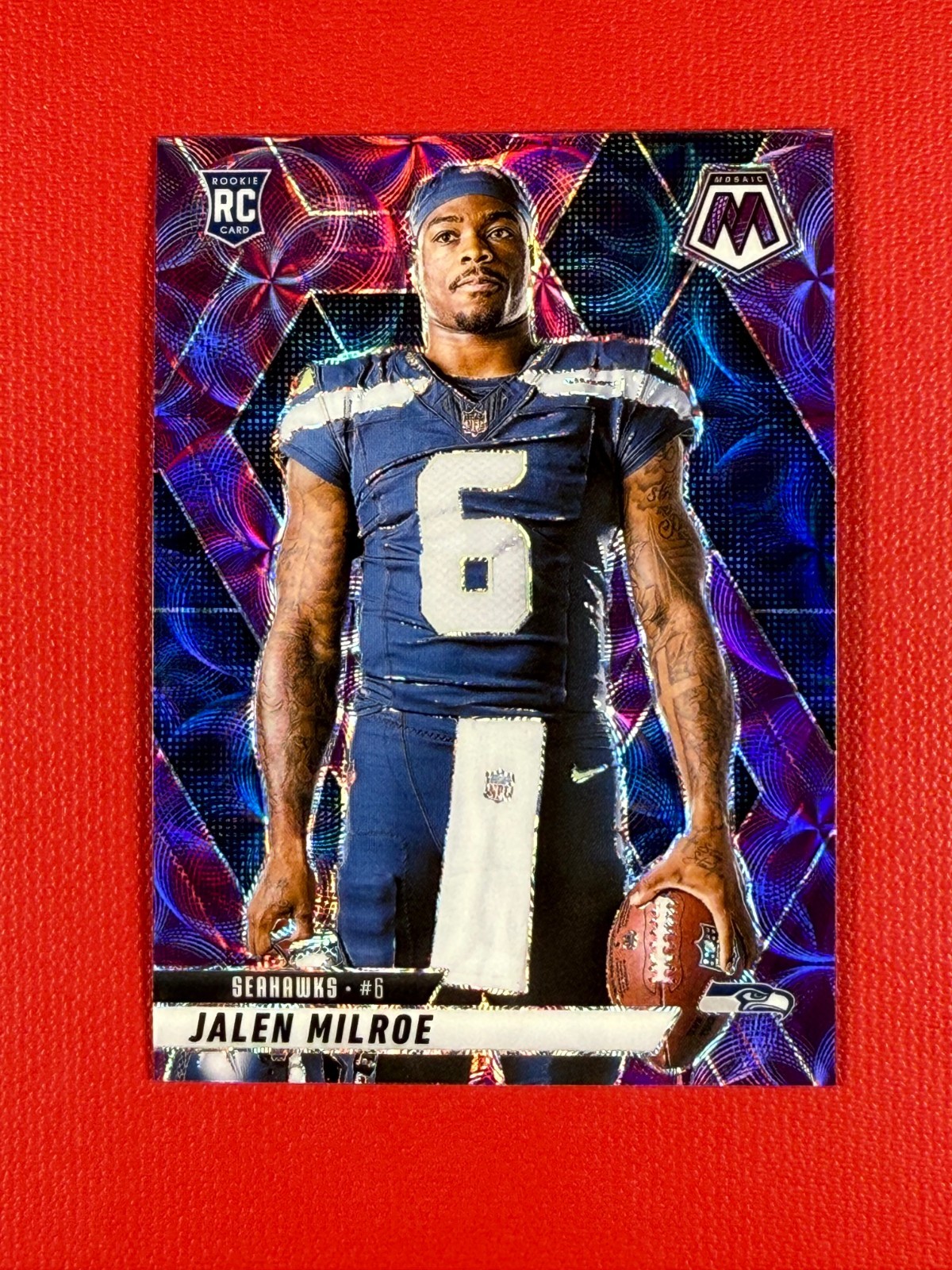 2025 Panini Mosaic Jalen Milroe #283 - Purple Scope Parallel
