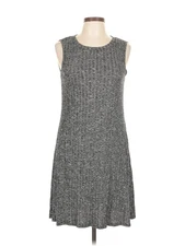 AB Studio Women Gray Casual Dress L