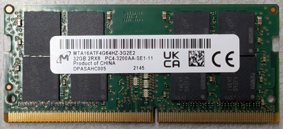 PC4-25600 (DDR4-3200) Bus Speed DDR4 SDRAM Memory (RAM) for sale