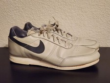 VINTAGE 80's Nike X Bowling Athletic Shoes Mens Size 9 Grey w/ Navy Swoosh