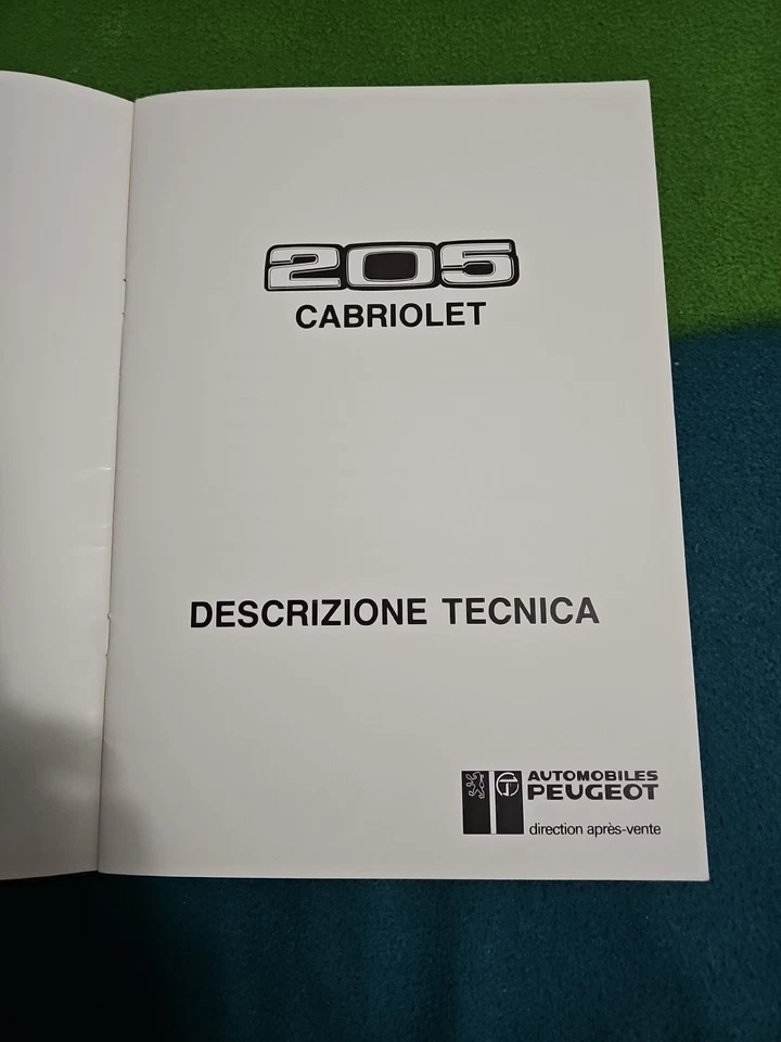 Peugeot 205  CT Descrizione Tecnica  - Immagine 2 di 3