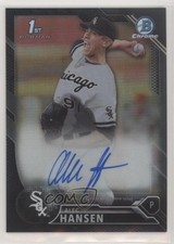 2016 Bowman Draft Chrome Pick Black Refractor 41/75 Alec Hansen #CDA-AH Auto 1b0