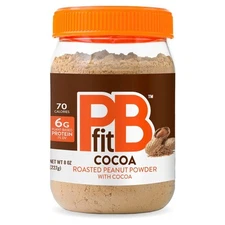 PBfit BetterBody Foods AllNatural Peanut Butter Powder, Chocolate, 8 Oz