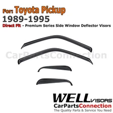 Wellvisors For 1989-1995 Toyota Pickup Window Visors Deflectors Premium Series
