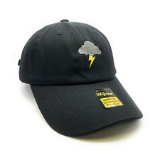 Storm Lightning Cloud Dad Hat Strapback (Blac...