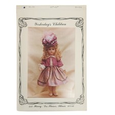 Yesterdays Children Victorian Dress 21-22" Doll Sewing Pattern BS-201 Uncut