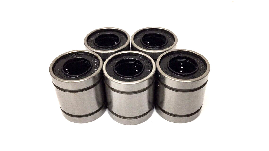 THK LM-8-5 Linear Bushing Bearing 8mm ID 15mm OD 17mm Width LM8 (Pack Of 5)