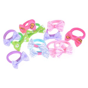 10x Cute Ribbon Hairbow Girls Hair Top Ropes Hair Bows Kids Hair