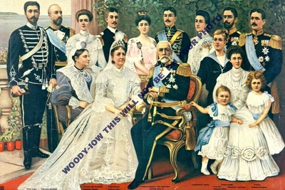 mm644 - König Oscar II. von Schweden & Familiengruppe 1902 - Druck 6x4