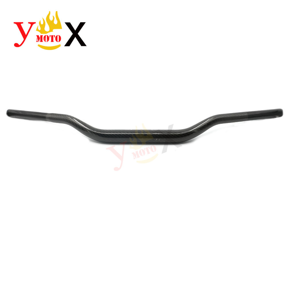 CARBON FIBER Dirt Bike 7/8" Fat Bar Drag Handlebar For Honda CRF XR