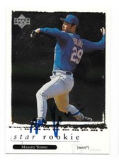 MASATO YOSHII  1999 UPPER DECK AUTOGRAPHED SIGNED # 551 NEW YORK METS
