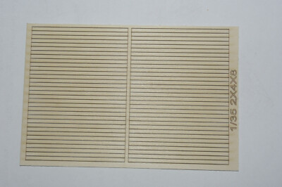 1/35 scale lumber sheet. 2 x 4 x 8' planks. 66 planks per sheet. 