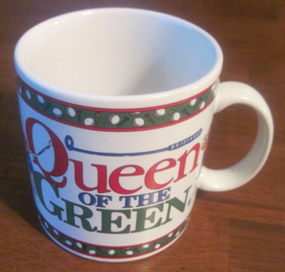 Queen of the Green Women's Golf Large  Ceramic Coffee Mug RUSS BERRIE & CO