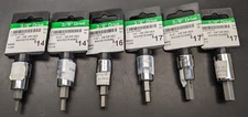 6 Pc. New Wright Tools HEX Bit Socket-3/8" Dr. SAE- Made in USA-F. Ship