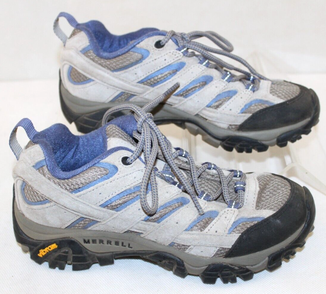 Scarpe da trekking basse Merrell donna 6 alluminio marlin marrone marrone casual stringate