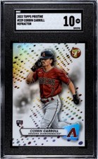 2023 Topps Pristine #229 Corbin Carroll Refractor SGC 10 Gem Mint Diamondbacks 