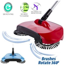 SPIN HAND PUSH SWEEPER HANDHELD BROOM HOUSEHOLD FLOOR DUST CLEAN MOP NO ELECTRIC