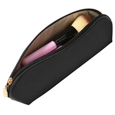 KALIONE Travel Makeup Brush Holder, Portable Travel Cosmetic Brush Bag with Z...