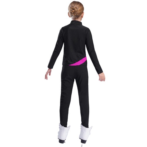 Kids Girls Outfits Stage Tracksuit Gymnastics Suit Training Clothes Sports Gym - Picture 25 of 82