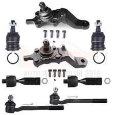 Set8 Front Inner Outer Tie Rod Upper Lower Ball Joint for 1996-02 Toyota 4Runner