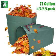 72 gal Garden Waste Bags Reusable Yard Leaf Container Heavy Duty Lawn Collector