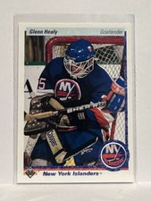 #18 Glenn Healy New York Islanders 90-91 Upper Deck Hockey Card