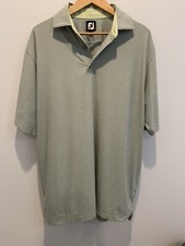 FootJoy Men's Short Sleeve Golf Polo Shirt Size Large Gray