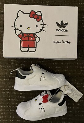 NEU UND VERPACKT Adidas X Hello Kitty Superstar 360 KIDS ID9718 Turnschuhe 7,5K Sanrio
