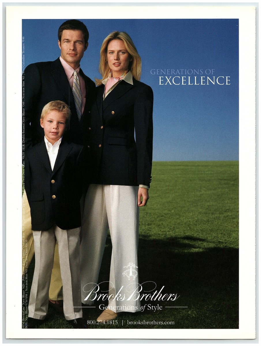 2004 Brooks Brothers Print Ad, Generations of Style Excellence