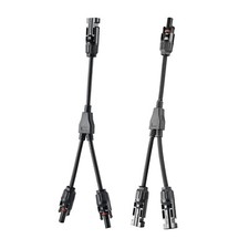Solar Panel Y Branch Cable Connection Waterproof Adapter Connector Extension