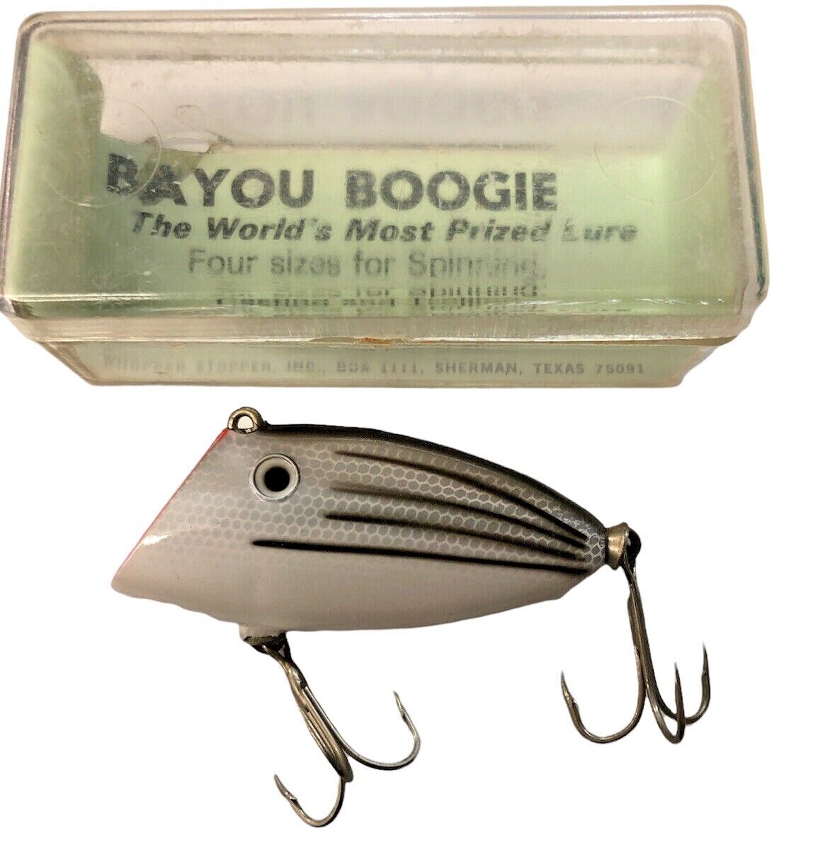 Vintage Bayou Boogie Fishing Lure Correct Box Stripper 3/4 oz