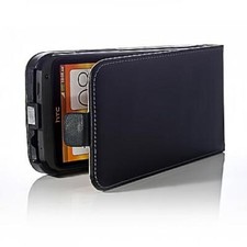 Echt Leder Tasche für HTC One X Schutz Hülle Handy Klapp Tasche Flip Cover Case