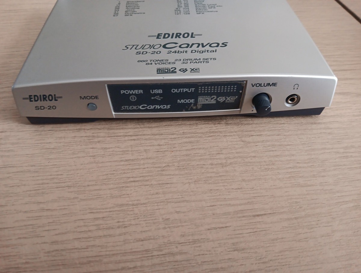 Edirol Studio Canvas SD-20 24bit Digital | eBay