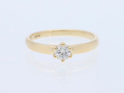 Verlobung Ring Brillant 0,27 Karat 585 Gold 14 Karat Wert: 2.500 EUR neu Deta