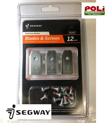 SEGWAY ROBOT NAVIMOW KIT LAME DI RICAMBIO 12 PEZZI CON VITI PER TUTTI I MODELLI