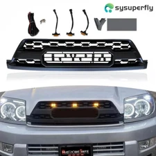 Grille For 2003-2005 4Runner 4th Gen Trd pro Raptor Style Front Grill  w/ Lights