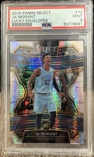 2019-20 Gold #6/8 Select Ja Morant  Lucky Envelopes Prizm Rookie RC PSA 9